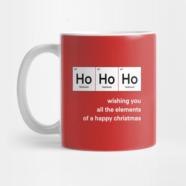 Ho Ho Ho Christmas Chemistry funny by alfrescotree